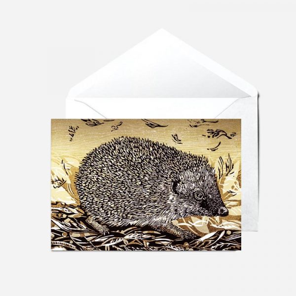 Autumn Hedgehog- Card