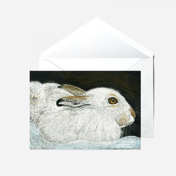 Mountain Hare in Winter - Card